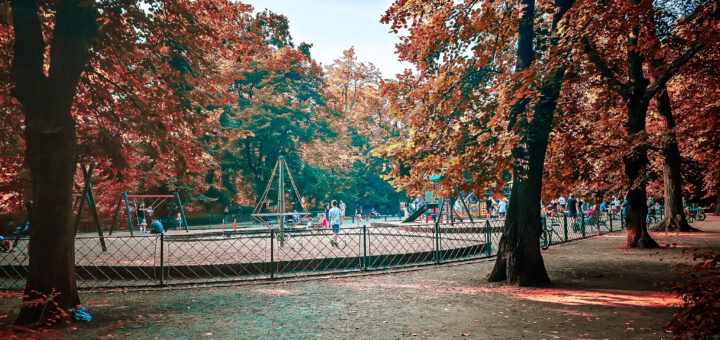 plac zabaw w parku południowym