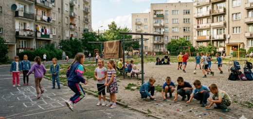 Popularne zabawy na podwórku z lat 90.